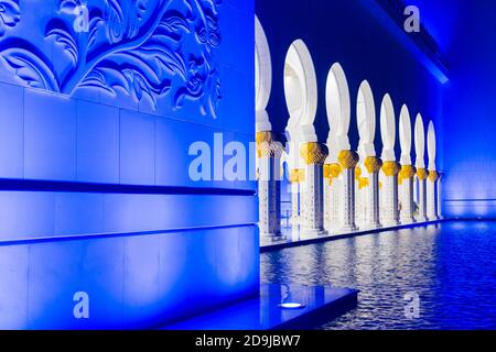 Sheikh Zayed Grand Mosque, Abu Dhabi Stock Photo