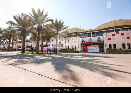 illustration paddock during the Formula 1 Gulf Air Bahrain Grand Prix 2020, from November 27 to 29, 2020 on the Bahrain International Circuit, in Sakhir, Bahrain - Photo Antonin Vincent / DPPI / LM Stock Photo