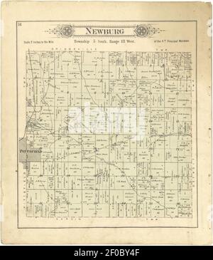 Plat book of Pike County, Illinois Stock Photo