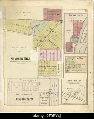 Plat book of Pike County, Illinois Stock Photo