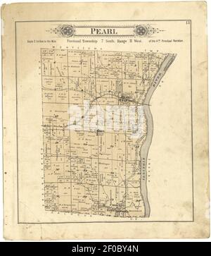 Plat book of Pike County, Illinois Stock Photo