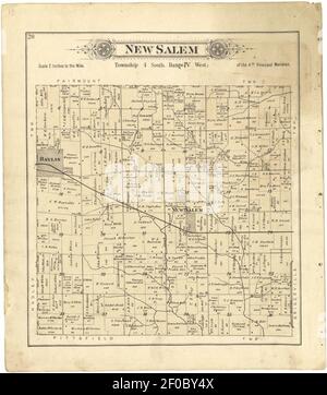 Plat book of Pike County, Illinois Stock Photo