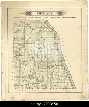 Plat book of Pike County, Illinois Stock Photo