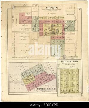 Plat book of Pike County, Illinois Stock Photo