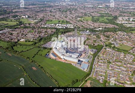 aerial view of University Hospital Coventry & Warwickshire, Coventry, UK Stock Photo