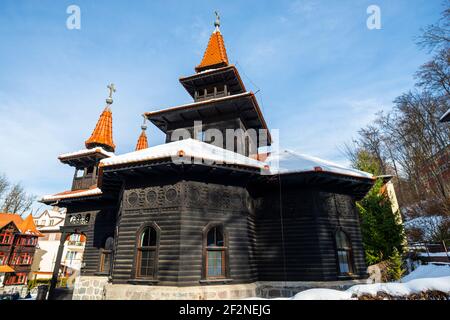 Old Wood church Stock Photo