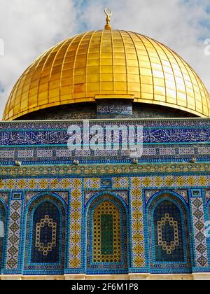 Israel, Jerusalem, Temple Mount Dome of the Rock mosque Stock Photo