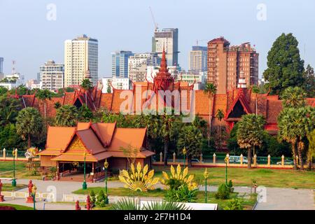 The National Museum of Cambodia is Cambodia's largest museum of cultural history and is the country's leading historical and archaeological museum. It Stock Photo