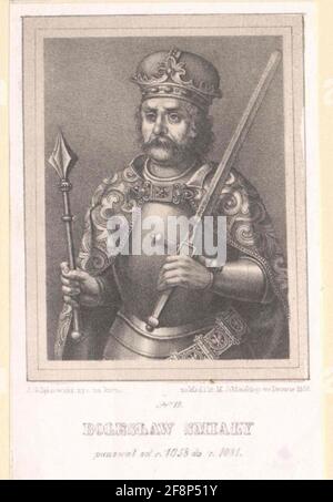 Boleslaw II, King of Poland. Stock Photo