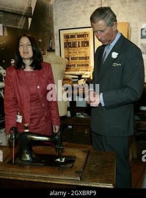 Prince Charles, Prince of Wales visits the Jewish Museum at the Leo Baeck College in Finchley, north London on June 22, 2006. Stock Photo