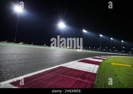 Track illustration during the Formula 1 Ooredoo Qatar Grand Prix 2021, 20th round of the 2021 FIA Formula One World Championship from November 19 to 21, 2021 on the Losail International Circuit, in Lusail, Qatar - Photo: Florent Gooden/DPPI/LiveMedia Stock Photo