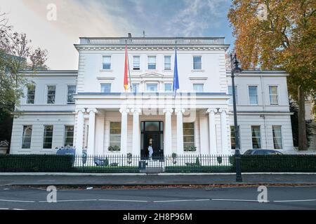 The spanish embassy building on Belgrave Square, London, England. Stock Photo