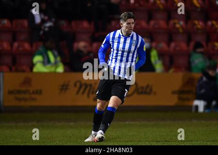 Crewe, UK. 11th Dec, 2021. Josh Windass #11 of Sheffield Wednesday during the game in Crewe, United Kingdom on 12/11/2021. (Photo by Richard Long/News Images/Sipa USA) Credit: Sipa USA/Alamy Live News Stock Photo