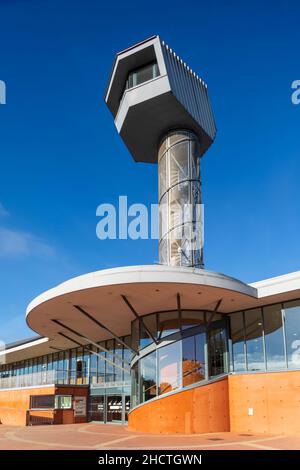 England, Dorset, Bovington Camp, Exterior View of The Tank Museum Entrance Stock Photo