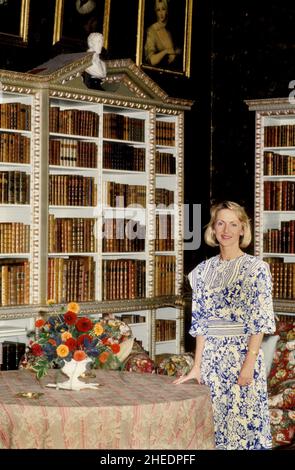 Lady Penelope Cobham at Hagley Hall Stock Photo