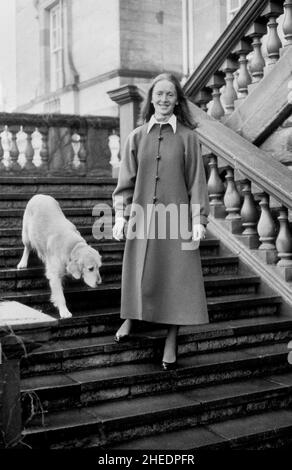 Lady Penelope Cobham at Hagley Hall 1989 Stock Photo