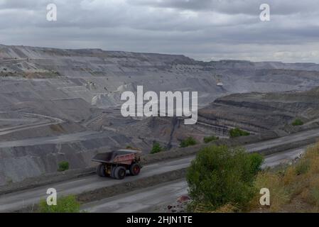 Dawson Mine open cut coal mine near near Moura Queensland Australia Stock Photo