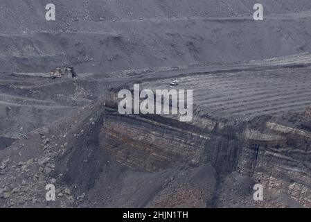 Dawson Mine open cut coal mine near near Moura Queensland Australia Stock Photo