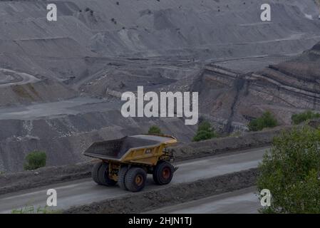 Dawson Mine open cut coal mine near near Moura Queensland Australia Stock Photo