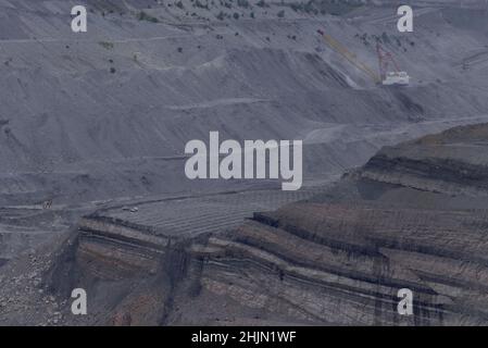 Dawson Mine open cut coal mine near near Moura Queensland Australia Stock Photo