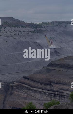 Dawson Mine open cut coal mine near near Moura Queensland Australia Stock Photo