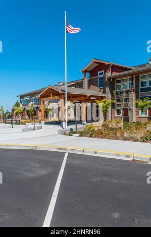 The new Panther Lake Elementary School in Kent, Washington. Stock Photo