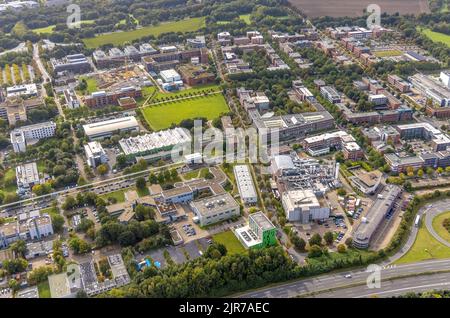 Aerial view of the TZDO - TechnologieZentrumDortmund GmbH, Technical University Dortmund Campus North with the Technology Center and EMC Test NRW GmbH Stock Photo