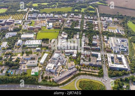 Aerial view of the TZDO - TechnologieZentrumDortmund GmbH, Technical University Dortmund Campus North with the Technology Center and EMC Test NRW GmbH Stock Photo