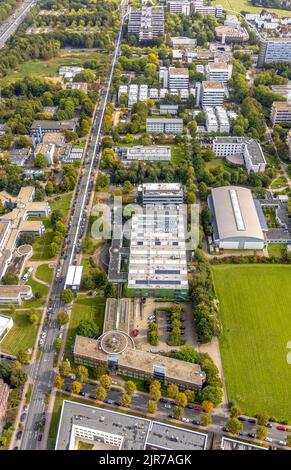 Aerial view of the TZDO - TechnologieZentrumDortmund GmbH, Dortmund University of Technology Campus North with the Technology Center and EMC Test NRW Stock Photo