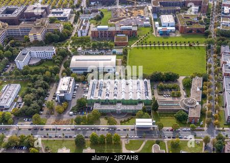 Aerial view of the TZDO - TechnologieZentrumDortmund GmbH, Dortmund University of Technology Campus North with the Technology Center and EMC Test NRW Stock Photo