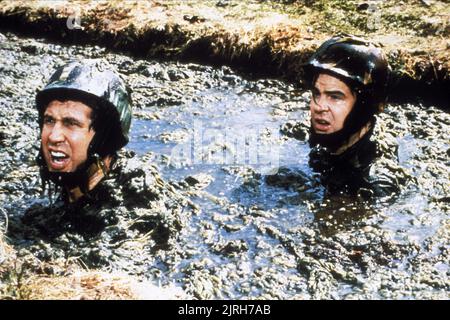 DAN AYKROYD, CHEVY CHASE, SPIES LIKE US, 1985 Stock Photo