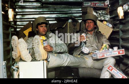 DAN AYKROYD, CHEVY CHASE, SPIES LIKE US, 1985 Stock Photo