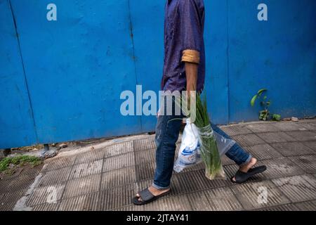 Bangladesh, Dhaka, November 2021. Illustration of daily life in the city of Dhaka, capital of Bangladesh. Photograph by Martin Bertrand. Bangladesh, D Stock Photo