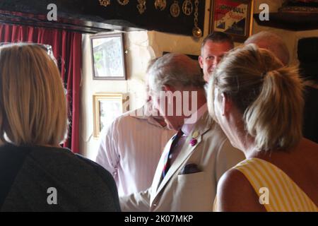 Prince Charles visits North Wales Stock Photo