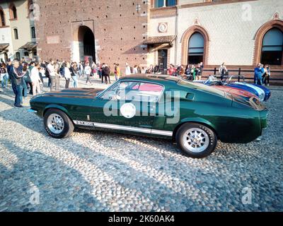 Milano, Italy. 9th Oct, 2021. TROFEO MILANO, a vintage cars and motorcycles competition organized by C.M.A.E., Club Milanese Automotoveicoli d'Epoca. Stock Photo