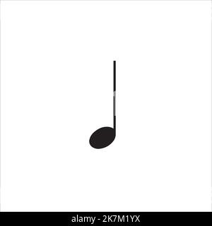 music icon, logo on white isolated background. Stock Vector