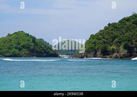 Pantai Teluk Asmara Beach, Malang, East Java, Indonesia Stock Photo