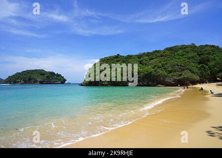 Pantai Teluk Asmara Beach, Malang, East Java, Indonesia Stock Photo