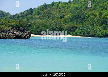 Pantai Teluk Asmara Beach, Malang, East Java, Indonesia Stock Photo