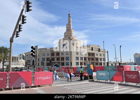 Impressions from Doha/Qatar on November 29th, 2022. FIFA Fanfest in West Bay, Metro Station Souq Waqif, Football World Cup 2022 in Qatar from 20.11. - 18.12.2022 ? Stock Photo