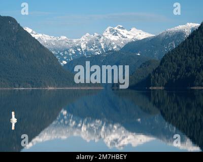 Alouette Lake at the Golden Ears Provincial Park in Maple Ridge, British Columbia, Canada Stock Photo