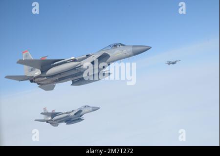 Red Flag-Alaska; 67th Fighter Squadron; F-15C Eagle; Joint Pacific Alaska Range Complex Stock Photo