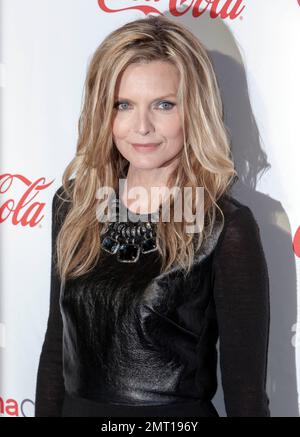 Michelle Pfeiffer wears a black top, black skirt and black high heels at the CinemaCon Big Screen Achievement Awards ceremony during the 2012 CinemaCon held at The Colosseum inside the Caesars Palace in Las Vegas, NV. 26th April 2012. Stock Photo