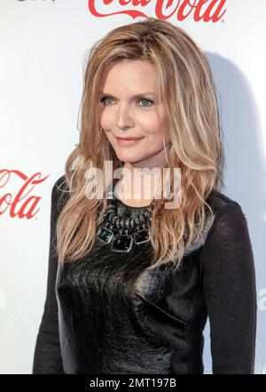 Michelle Pfeiffer wears a black top, black skirt and black high heels at the CinemaCon Big Screen Achievement Awards ceremony during the 2012 CinemaCon held at The Colosseum inside the Caesars Palace in Las Vegas, NV. 26th April 2012. Stock Photo