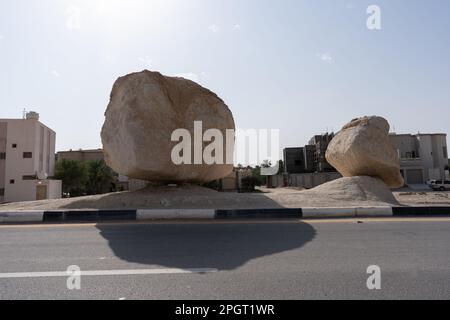 Floating rock in Al Hasa, Al Hofuf Saudi Arabia Stock Photo