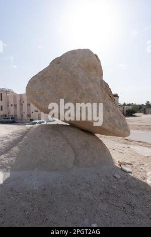 Floating rock in Al Hasa, Al Hofuf Saudi Arabia Stock Photo