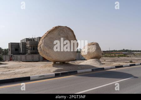 Floating rock in Al Hasa, Al Hofuf Saudi Arabia Stock Photo