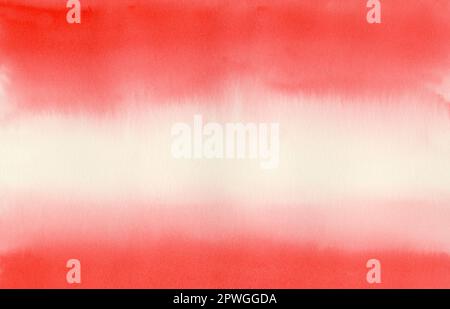 Abstract watercolor horizontal background with spots, splashes, streaks, waves, gradient, shapes of the same color with a change in tone. Stock Photo