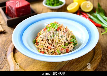 Chinese food, stir fried Shredded Pork Stock Photo