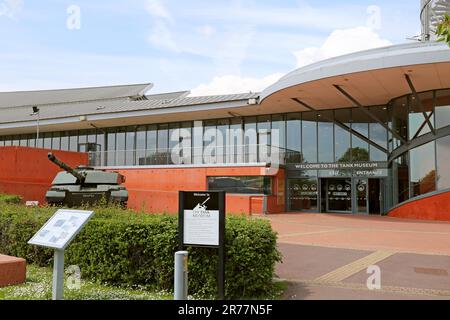 The Tank Museum entrance, Bovington Camp, Dorchester, Dorset, England, Great Britain, United Kingdom, UK, Europe Stock Photo